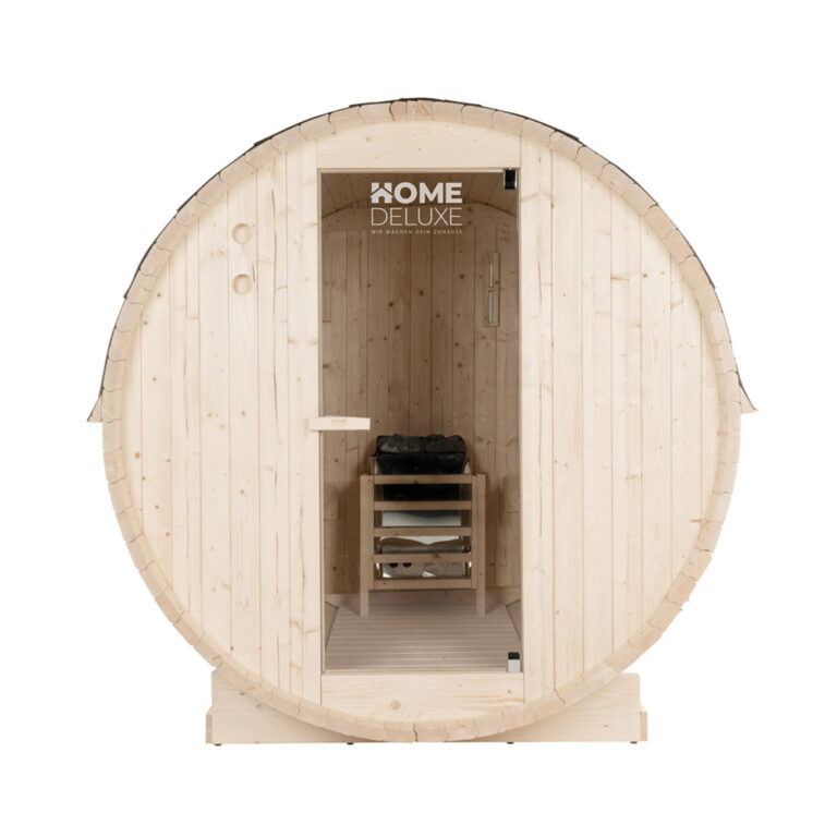 Home Deluxe LAHTI L Fasssauna mit 6-kW-Ofen für 4 Personen