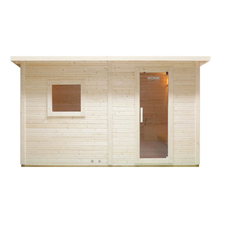 Home Deluxe TALO XL Saunahaus mit Vorraum und 8-kW-Ofen