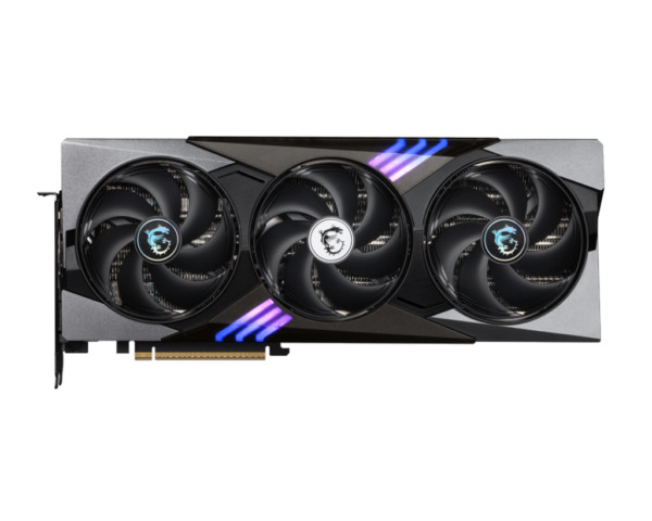 MSI GeForce RTX 5080 GAMING TRIO OC – 16 GB GDDR7 – Vorderansicht mit Lüftern